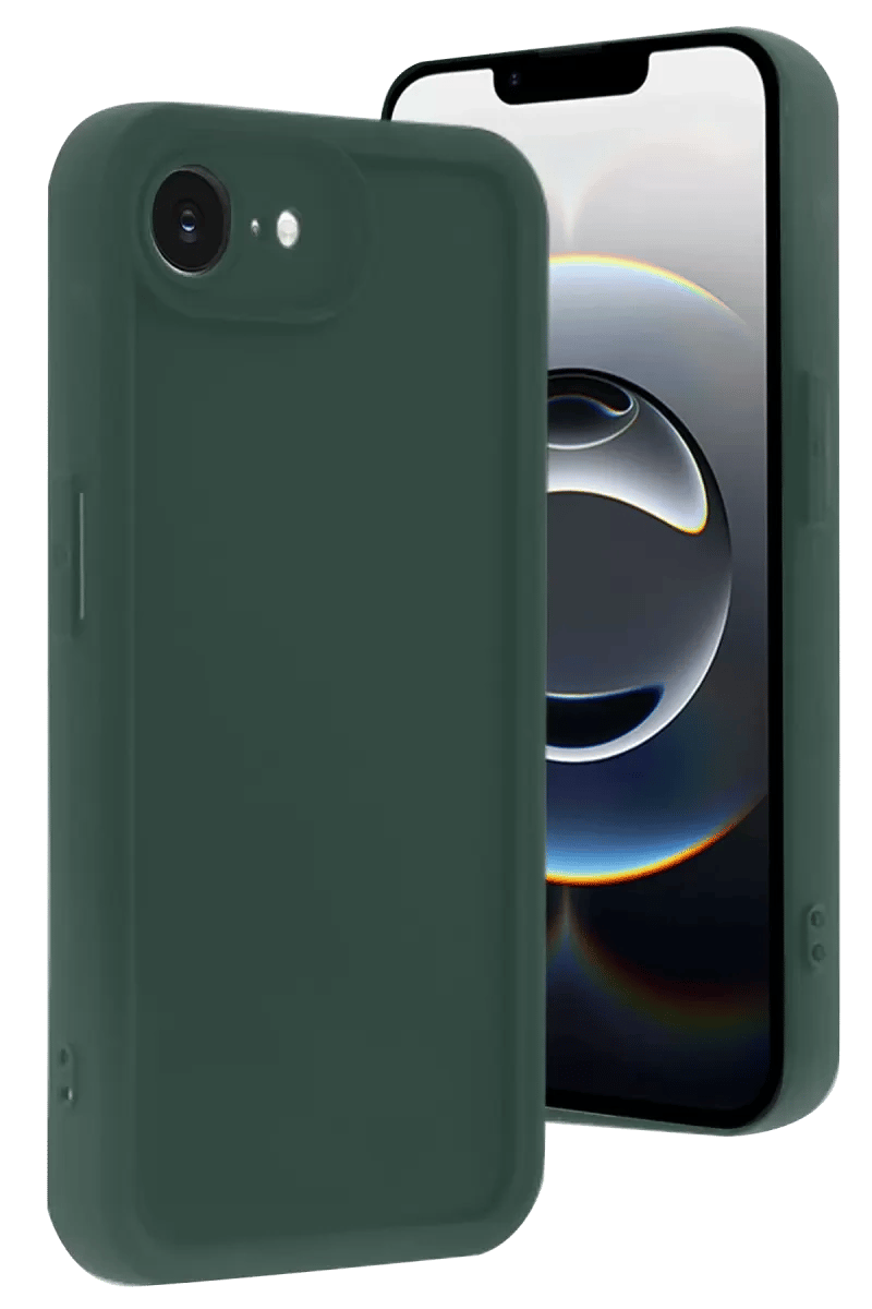 Apple iPhone 16E Kılıf Viera Silikon - Koyu Yeşil