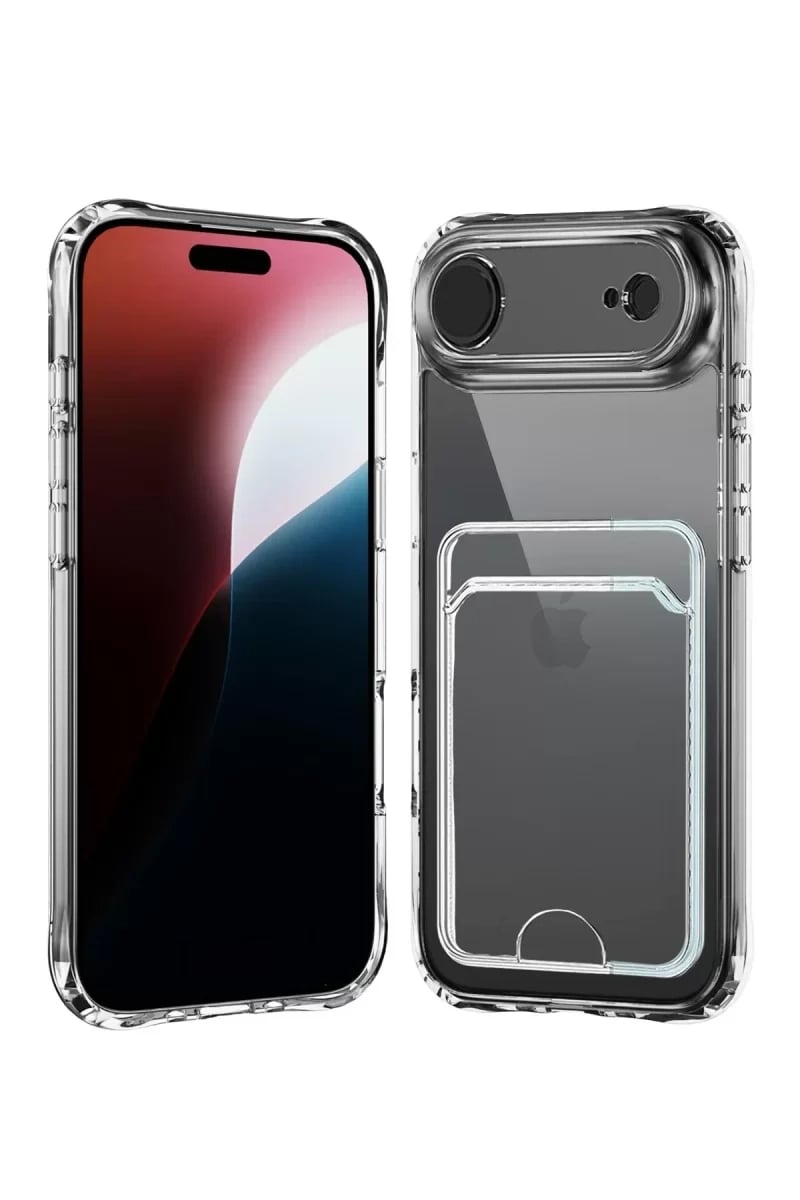 Apple iPhone 17 Air Kart Şeffaf Silikon - Şeffaf