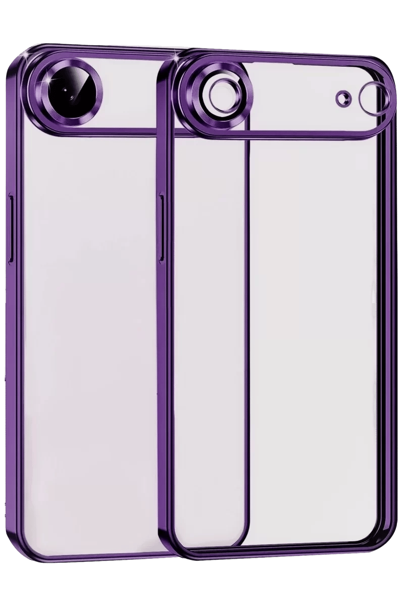 Apple iPhone 17 Air Lensli Silikon - Açık Mor