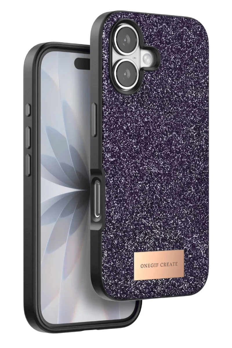 Apple iPhone 17 Bright Simli Kapak - Derin Mor
