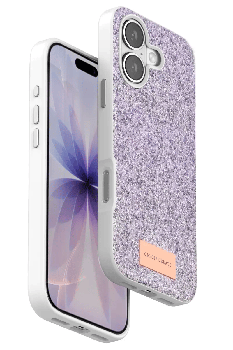 Apple iPhone 17 Bright Simli Kapak - Lila