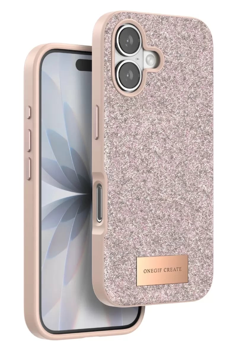 Apple iPhone 17 Bright Simli Kapak - Pembe