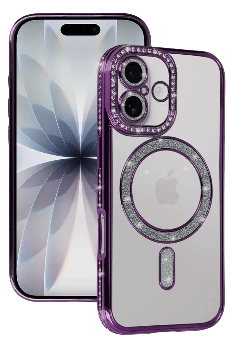 Apple iPhone 17 Joke Simli Magneticsafe Kılıf - Derin Mor
