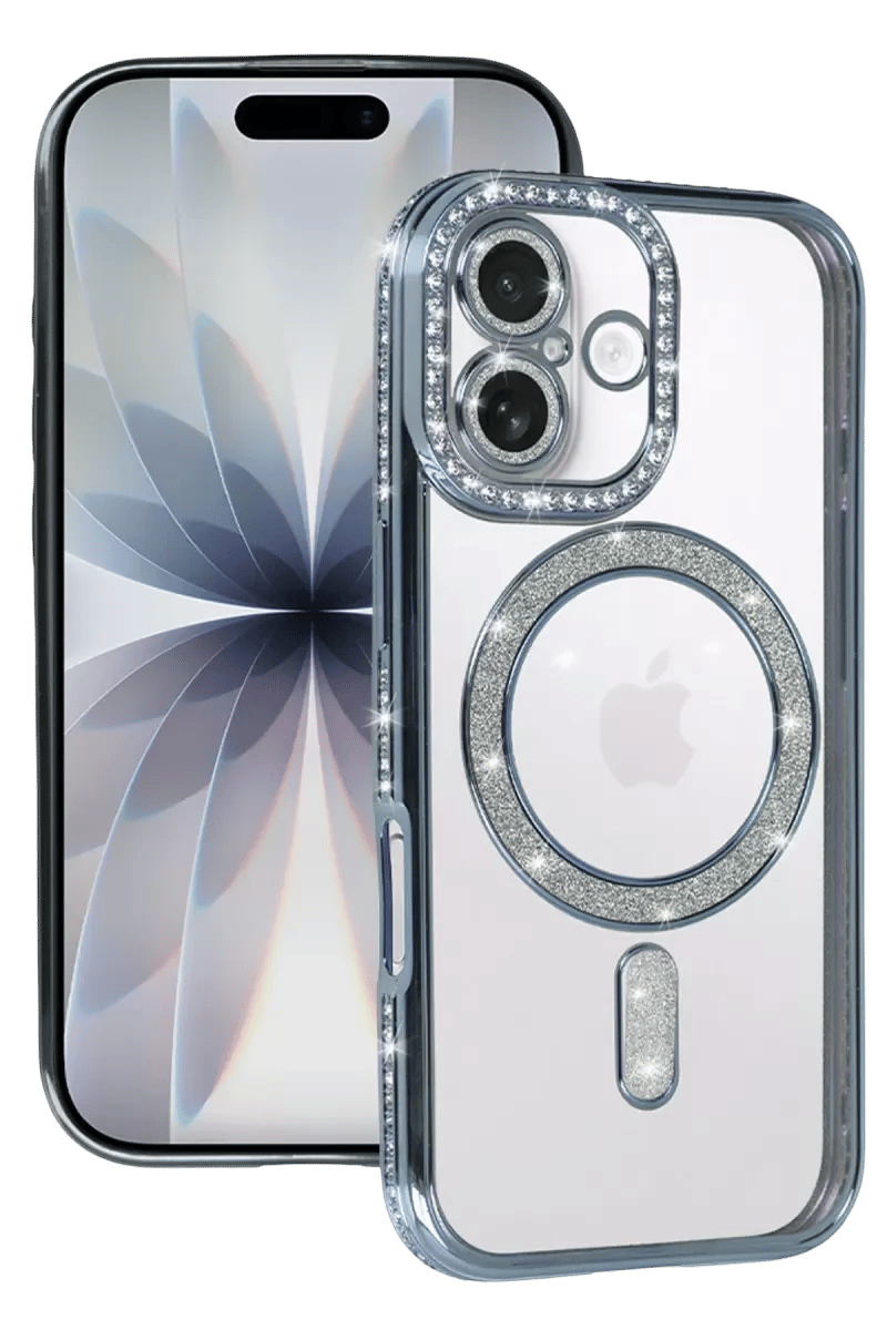 Apple iPhone 17 Joke Simli Magneticsafe Kılıf - Mavi