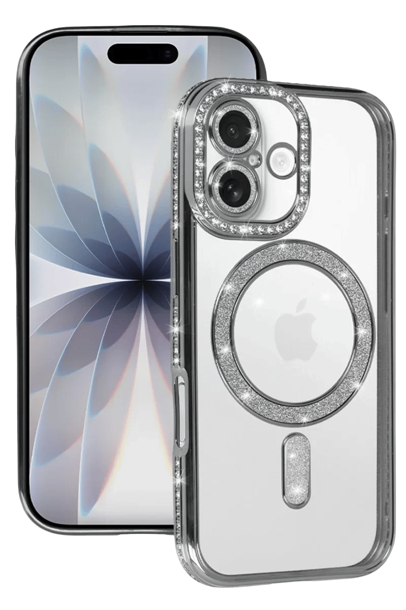 Apple iPhone 17 Joke Simli Magneticsafe Kılıf - Gümüş