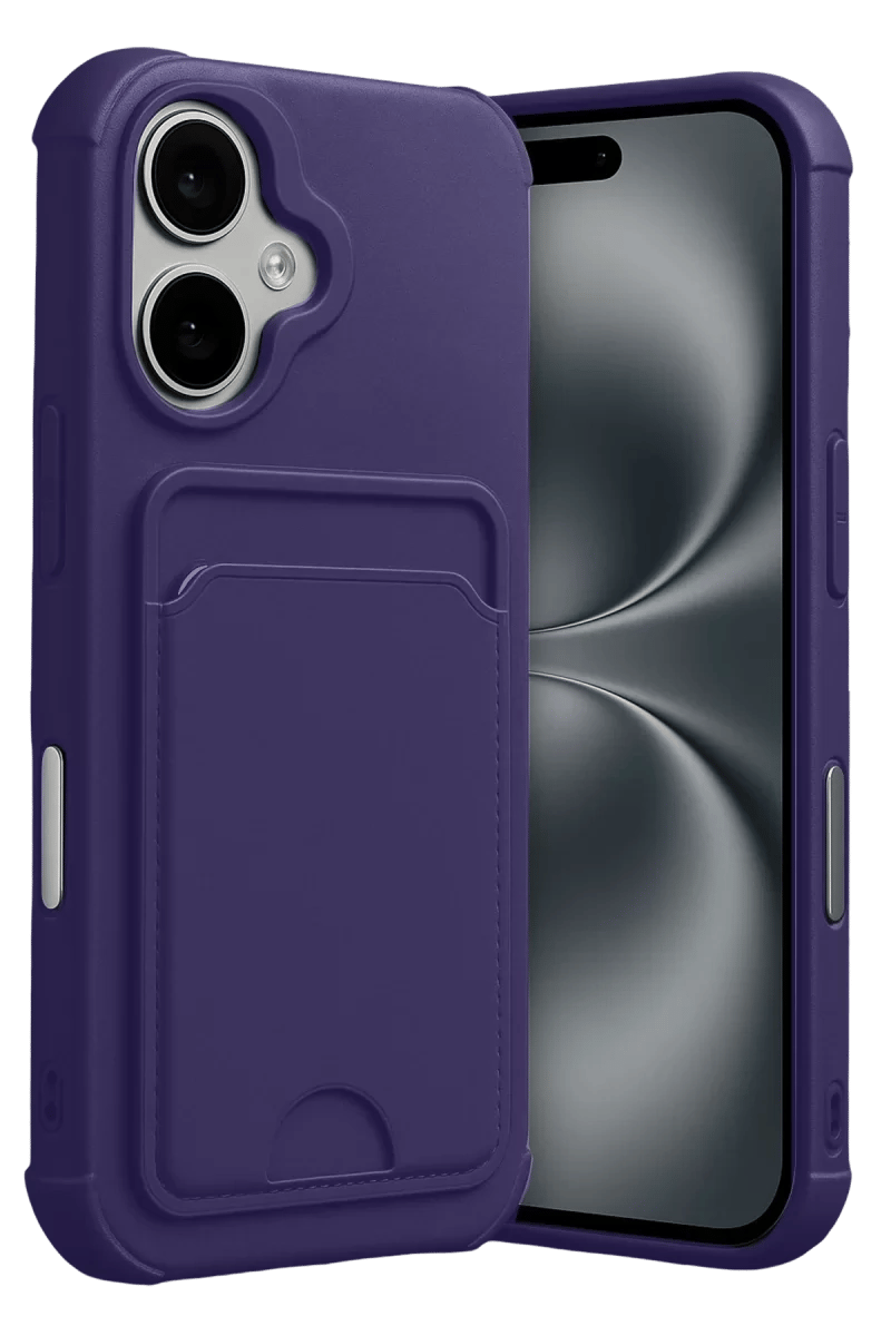 Apple iPhone 17 Kelvin Kartvizitli Silikon - Derin Mor