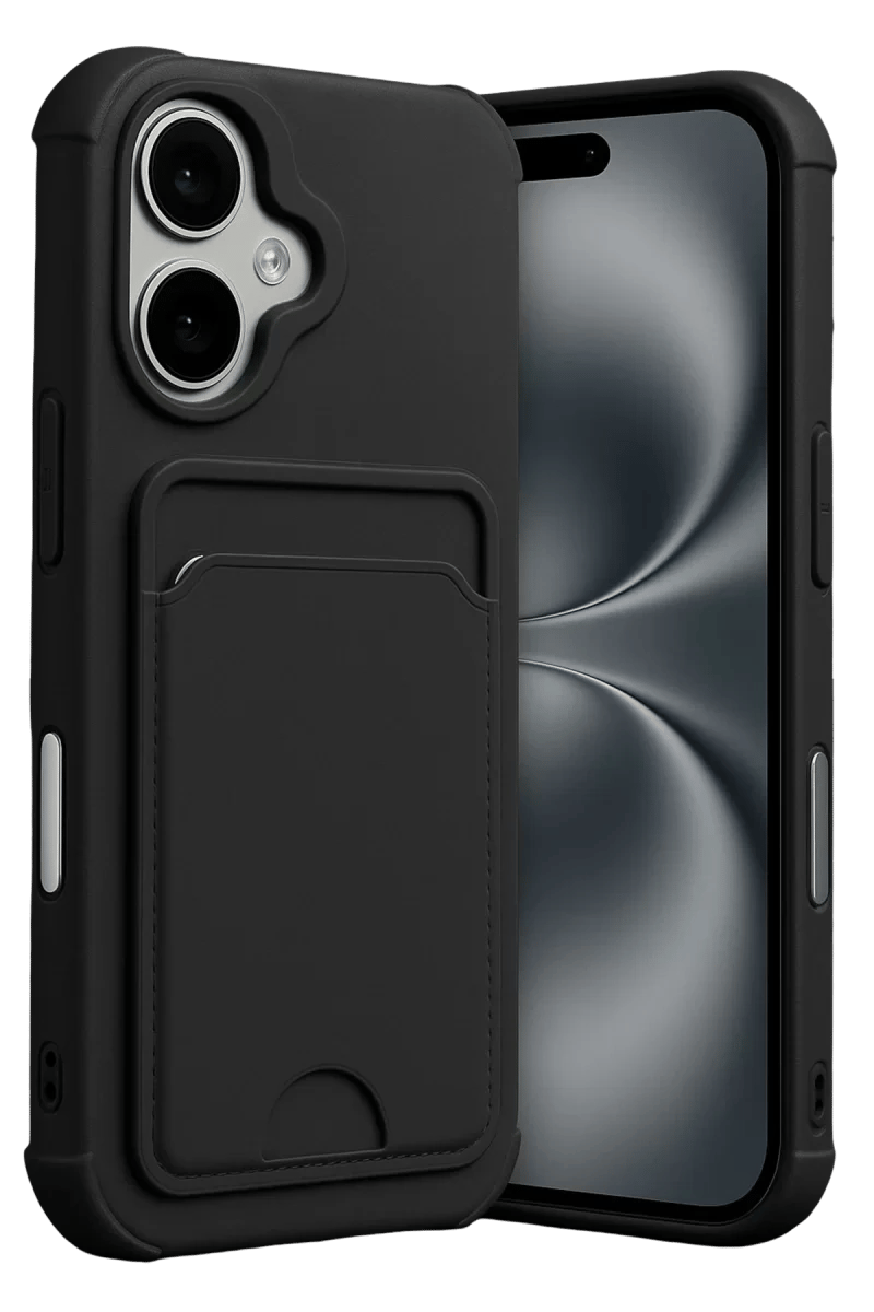 Apple iPhone 17 Kelvin Kartvizitli Silikon - Siyah