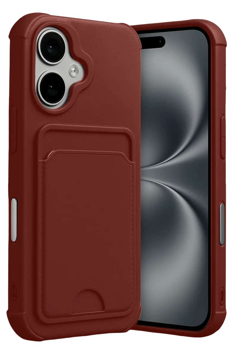 Apple iPhone 17 Kelvin Kartvizitli Silikon - Bordo