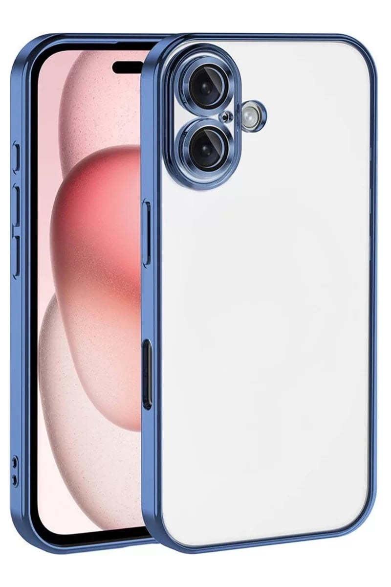 Apple iPhone 17 Lensli Silikon - Açık Mavi
