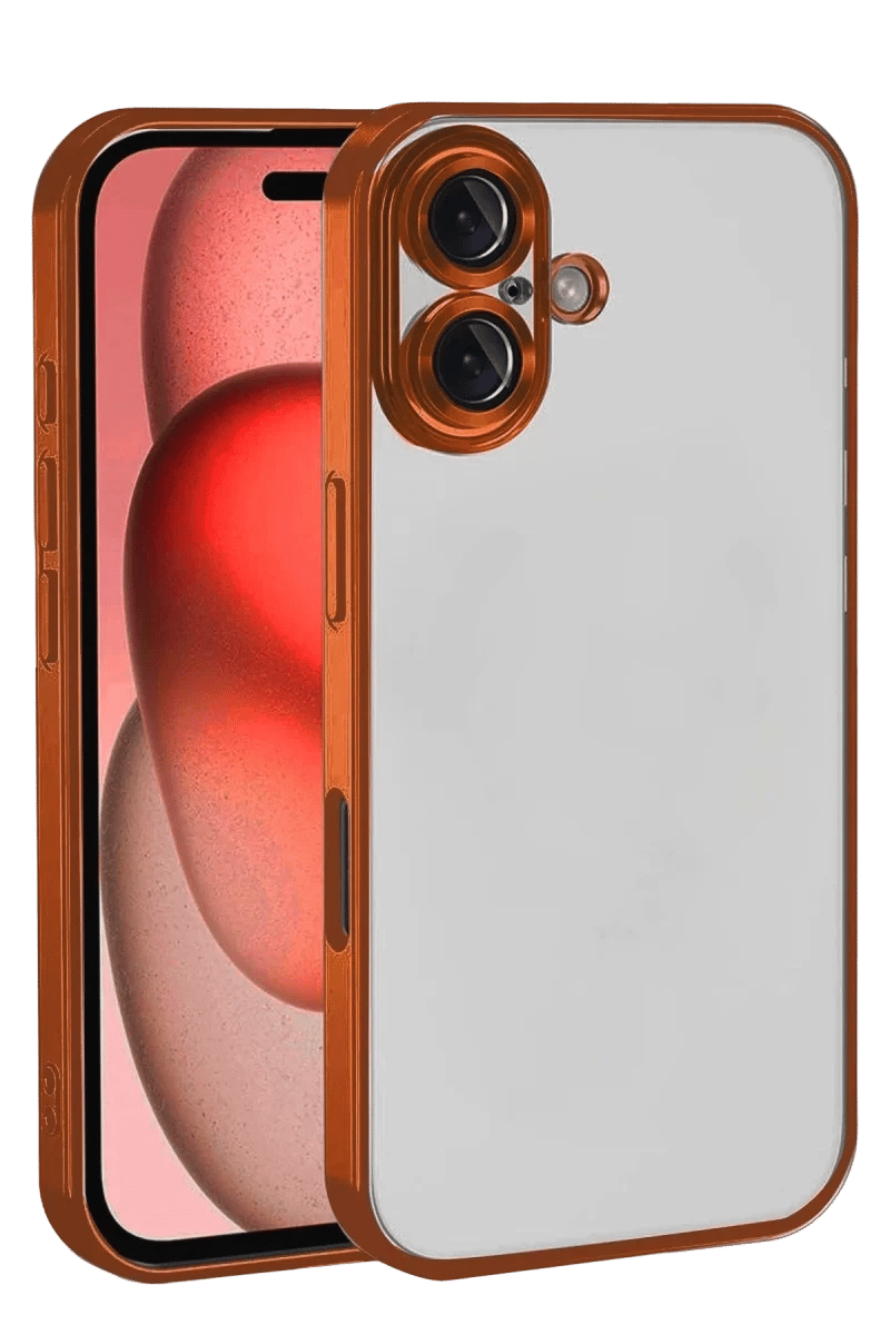 Apple iPhone 17 Lensli Silikon - Turuncu