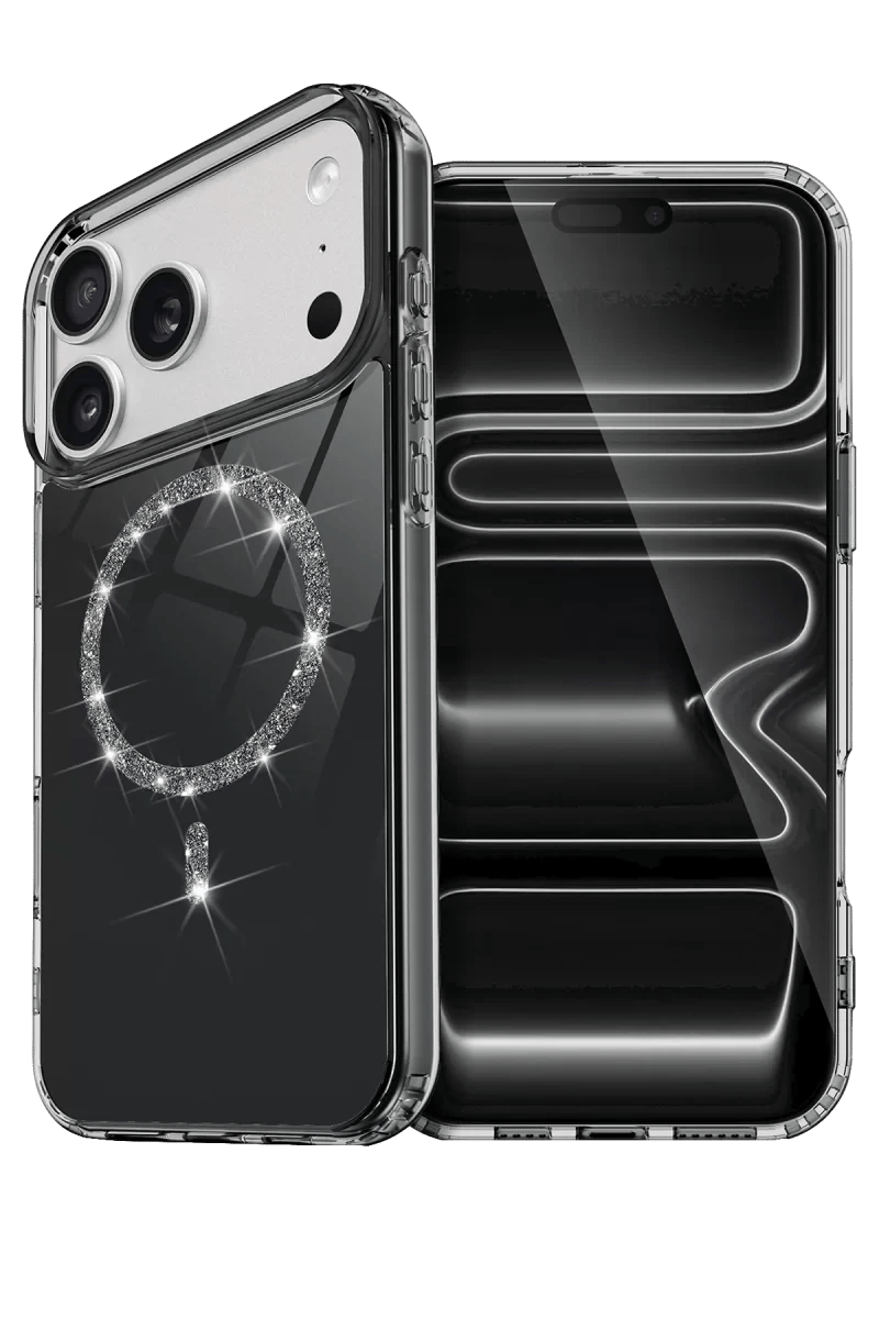 Apple iPhone 17 Pro Live Diamond Magsafe Kapak - Siyah