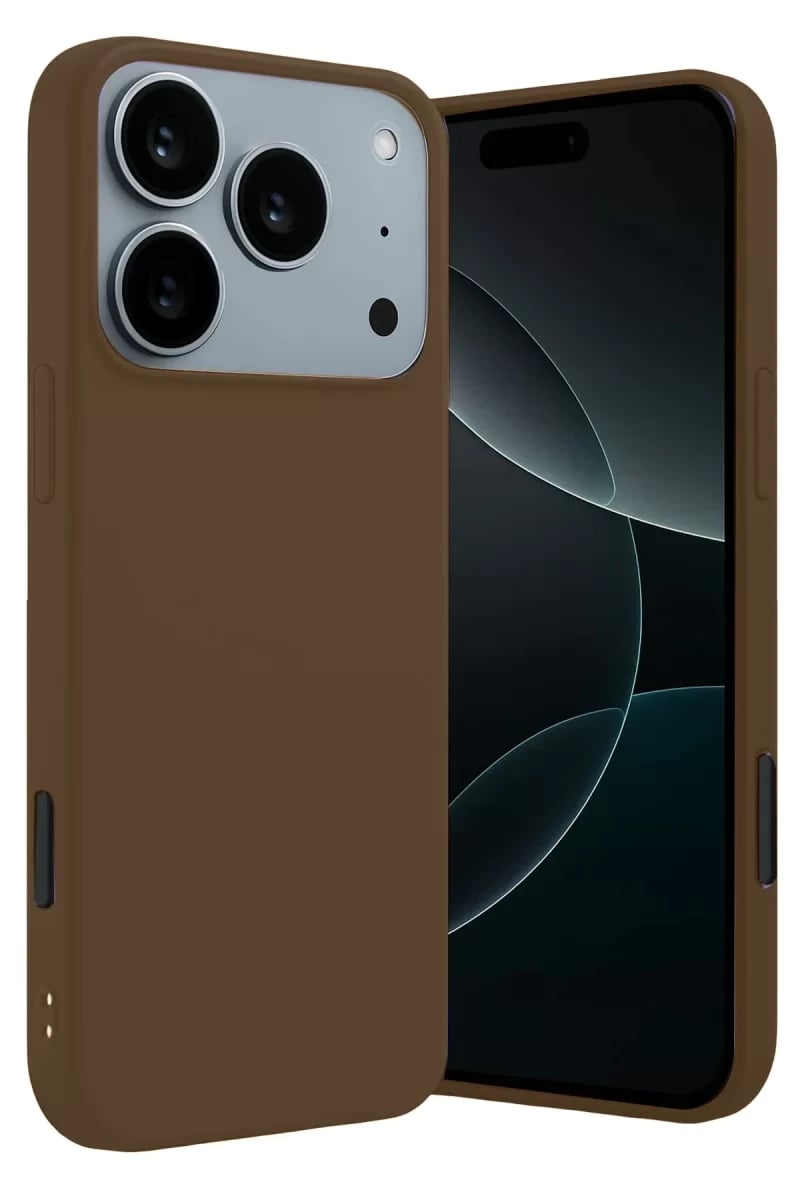 Apple iPhone 17 Pro Max First Silikon - Kahverengi