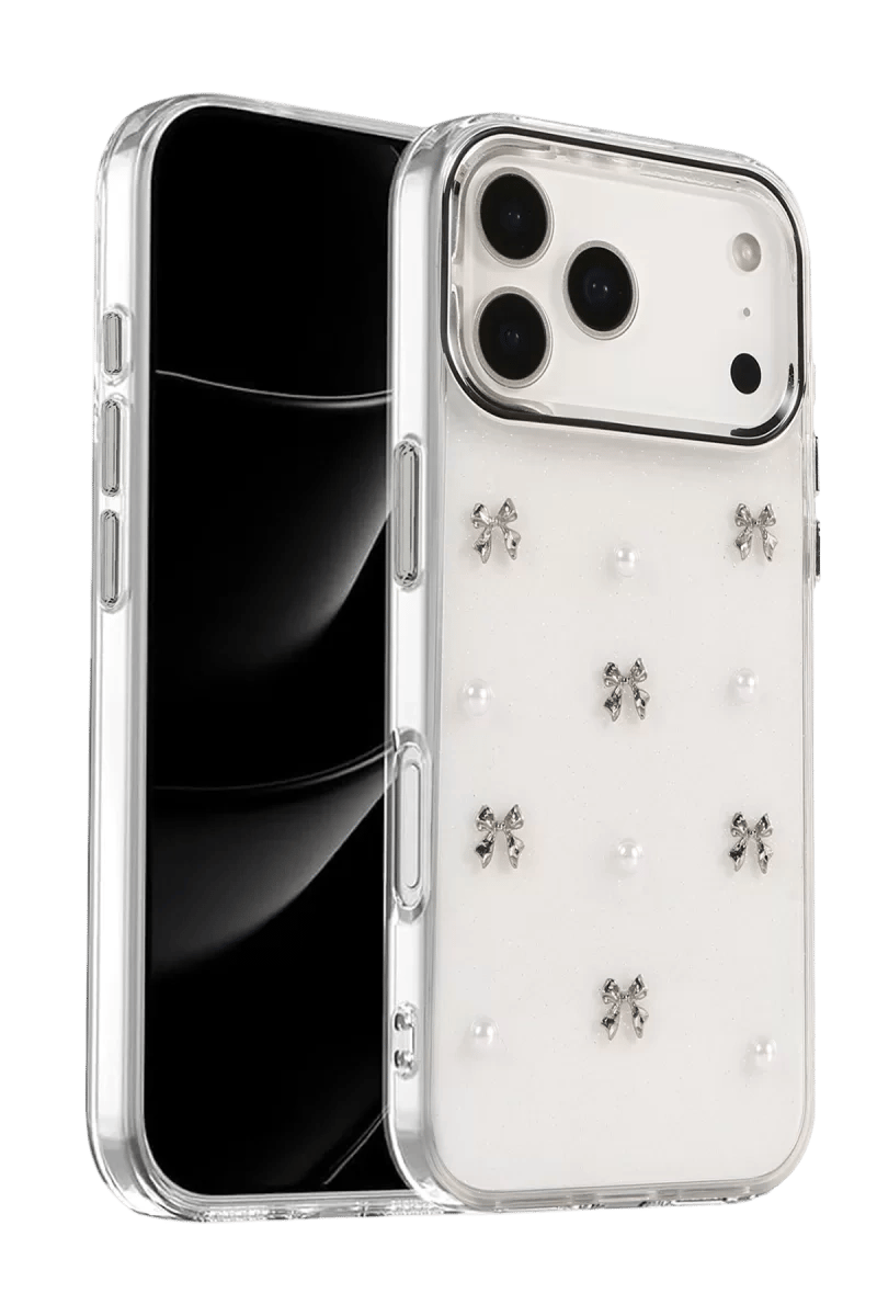 Apple iPhone 17 Pro Max Fiyonk Desenli Kapak - Desen 8