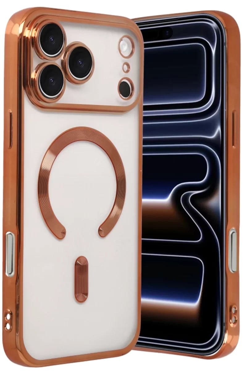 Apple iPhone 17 Pro Max Kross Magneticsafe Kapak - Turuncu
