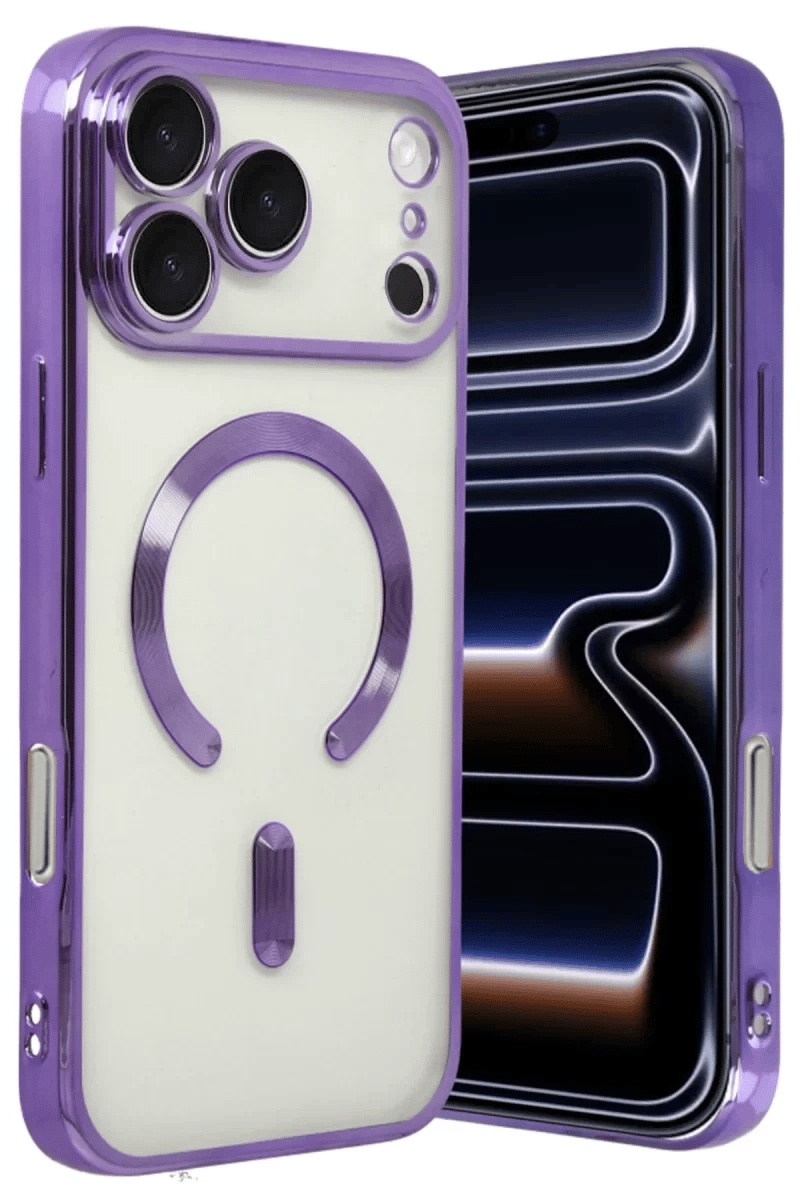Apple iPhone 17 Pro Max Kross Magneticsafe Kapak - Mor