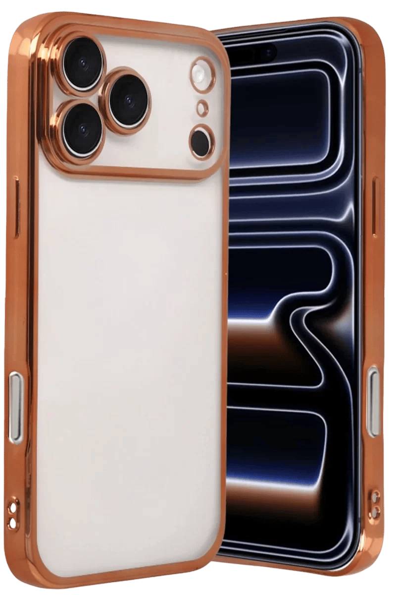 Apple iPhone 17 Pro Max Lensli Silikon - Turuncu