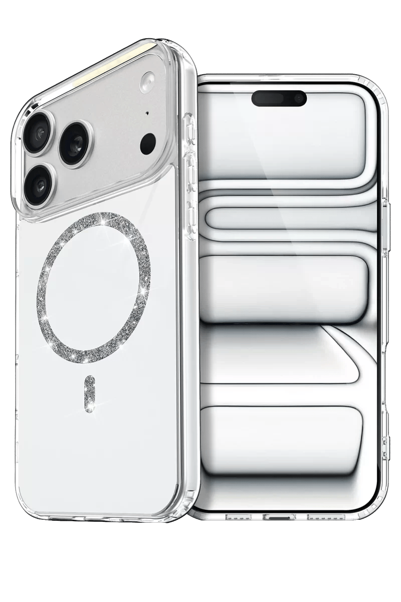 Apple iPhone 17 Pro Max Live Diamond Magsafe Kapak - Şeffaf