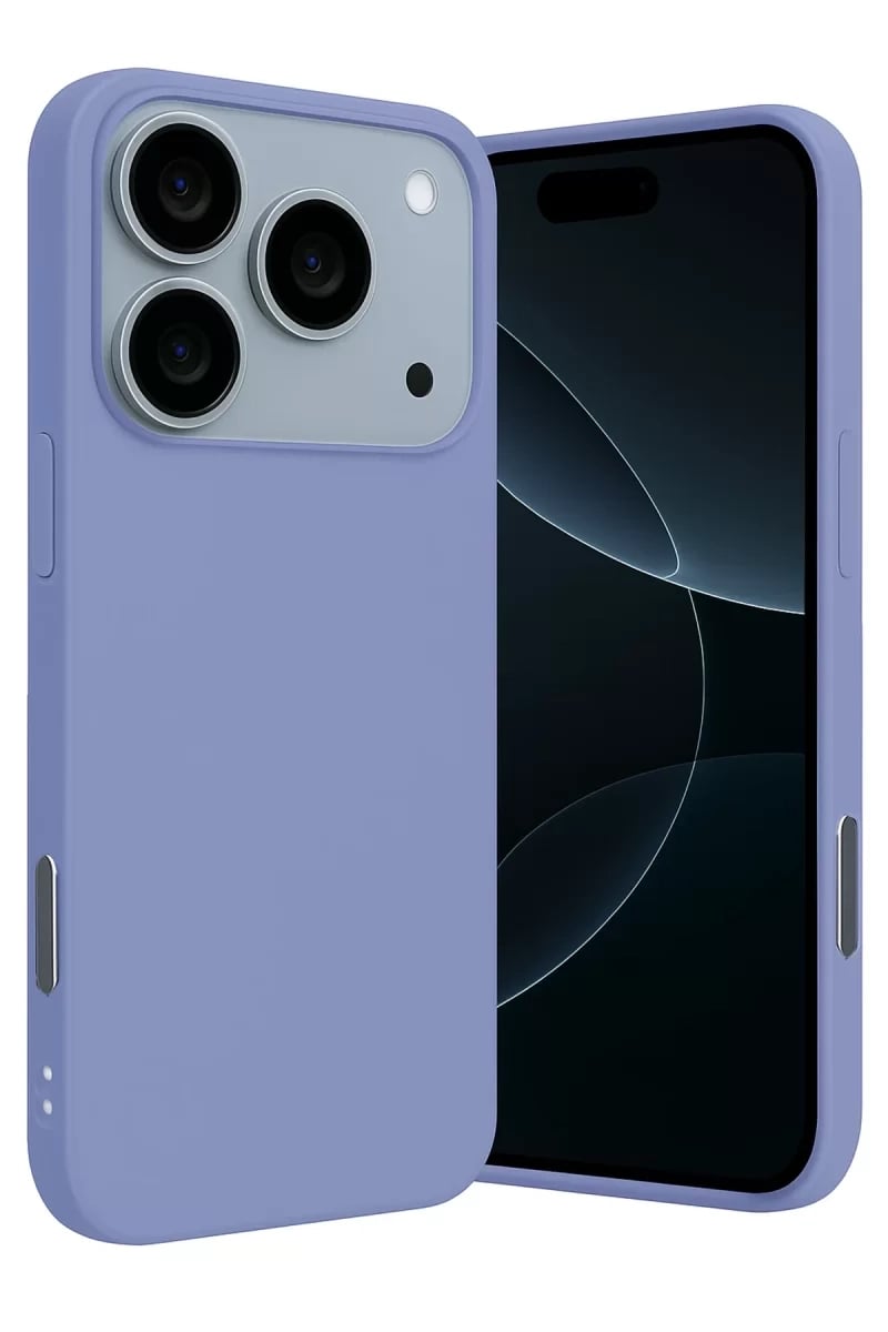 Apple iPhone 17 Pro Max Nano içi Kadife Silikon - Lila
