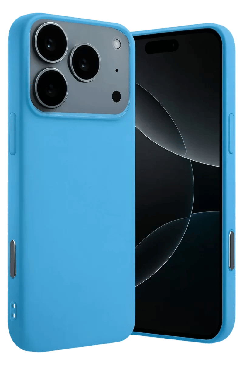 Apple iPhone 17 Pro Max Nano içi Kadife Silikon - Mavi