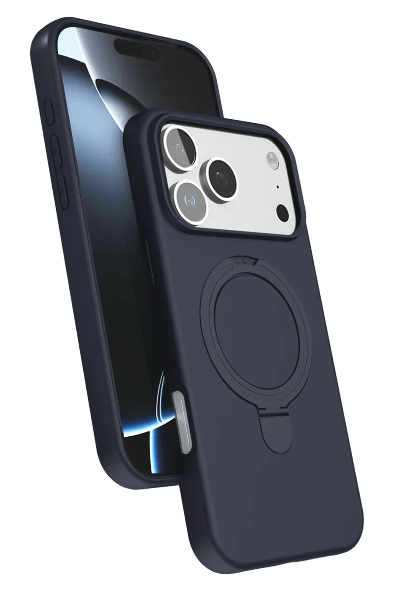 Apple iPhone 17 Pro Max Regal Magsafe Standlı Kapak - Lacivert