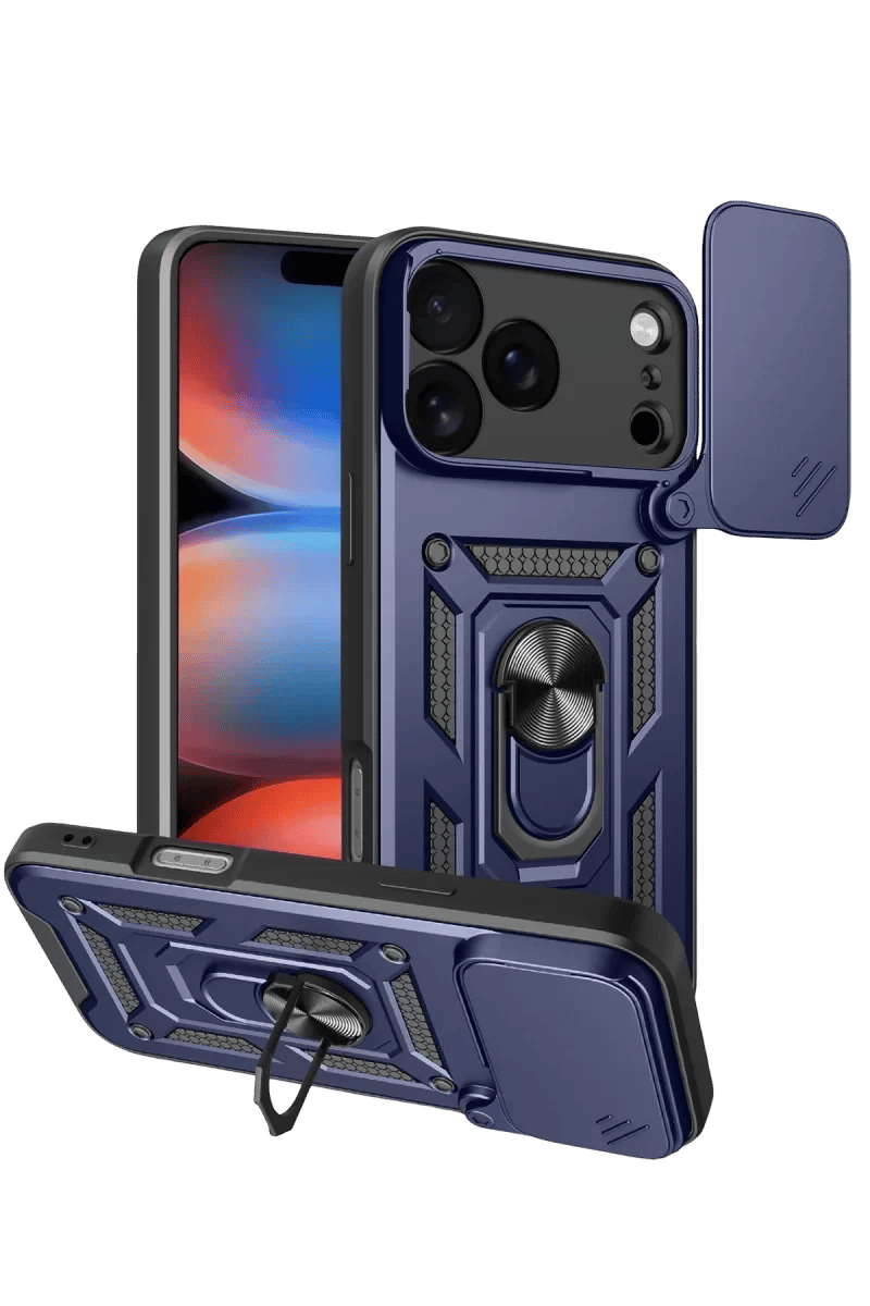 Apple iPhone 17 Pro Pars Lens Yüzüklü Silikon - Lacivert