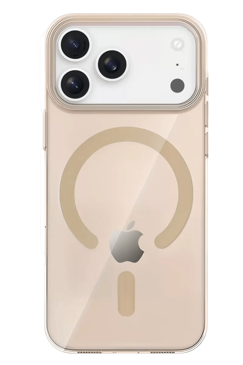 Apple iPhone 17 Pro PC Blank Magsafe Kapak - Çöl Titanyum