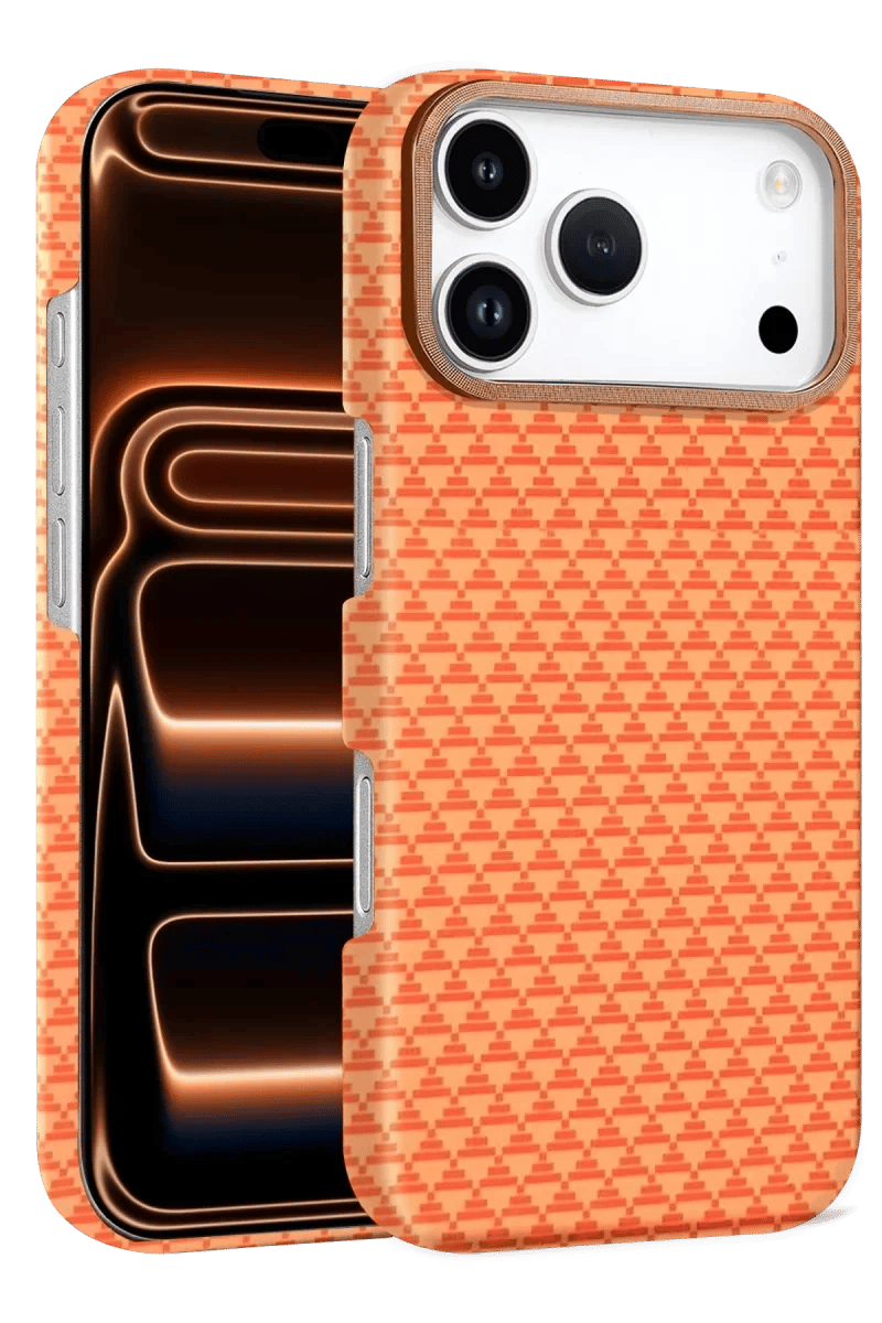 Apple iPhone 17 Pro Vega Magsafe Kapak - Parlak Turuncu