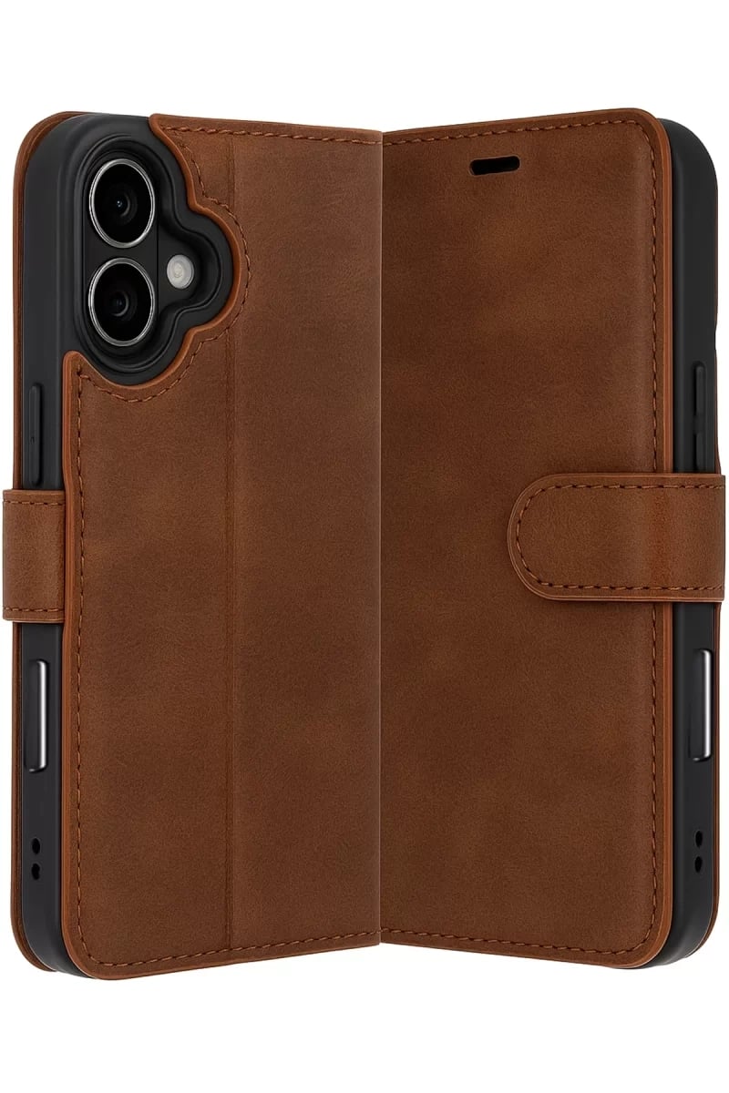 Apple iPhone 17 Trend S Plus Kapaklı Kılıf - Taba