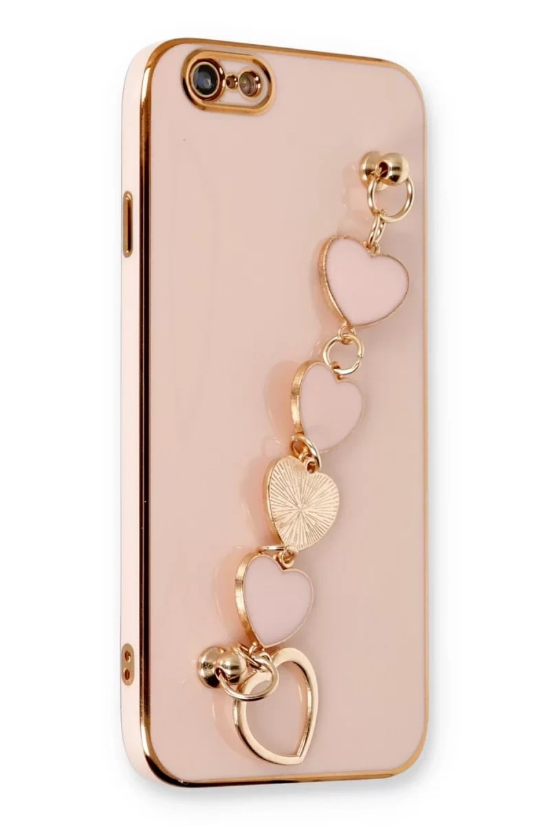 Apple iPhone 6 Kılıf Esila Silikon - Pudra