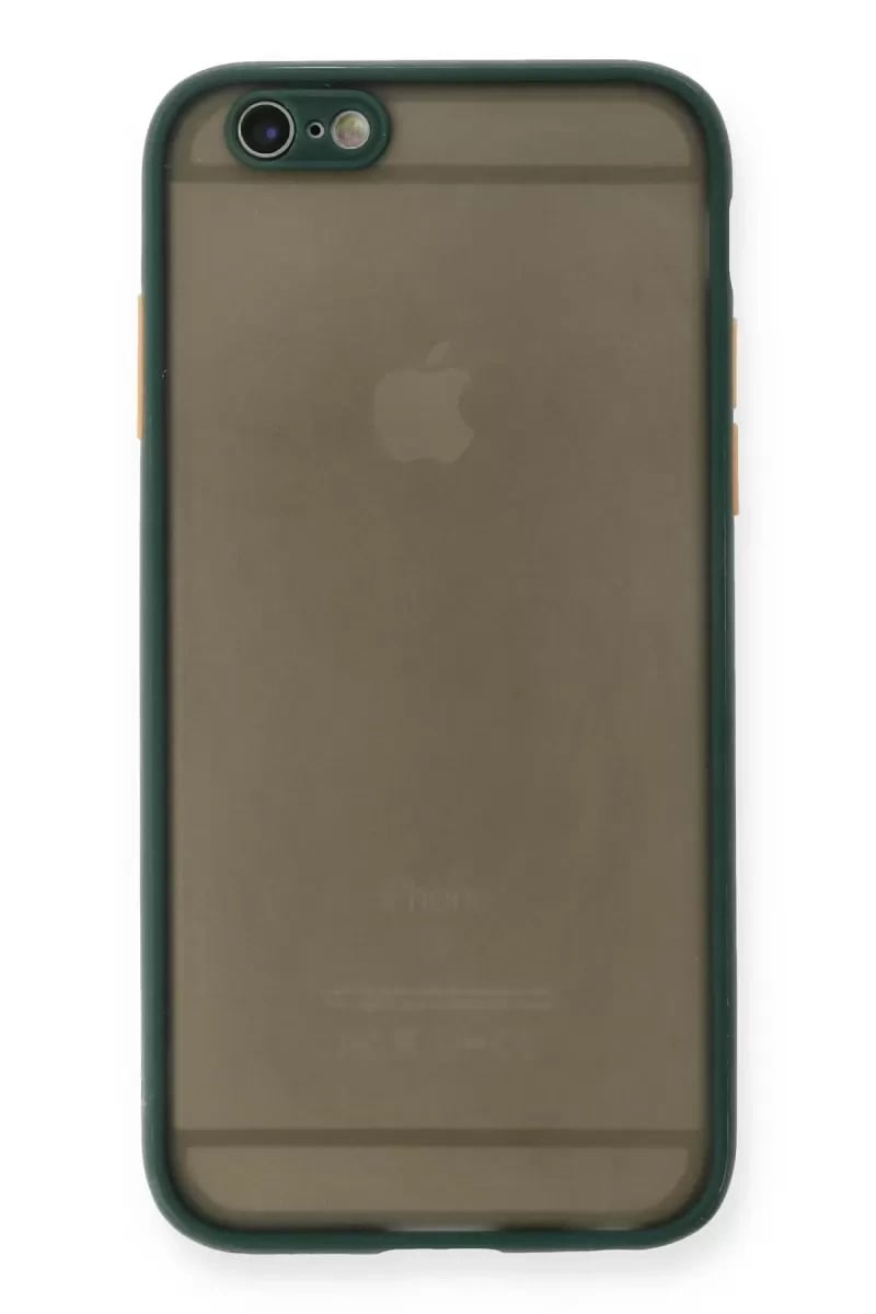 Apple iPhone 6 Kılıf Montreal Silikon Kapak - Yeşil
