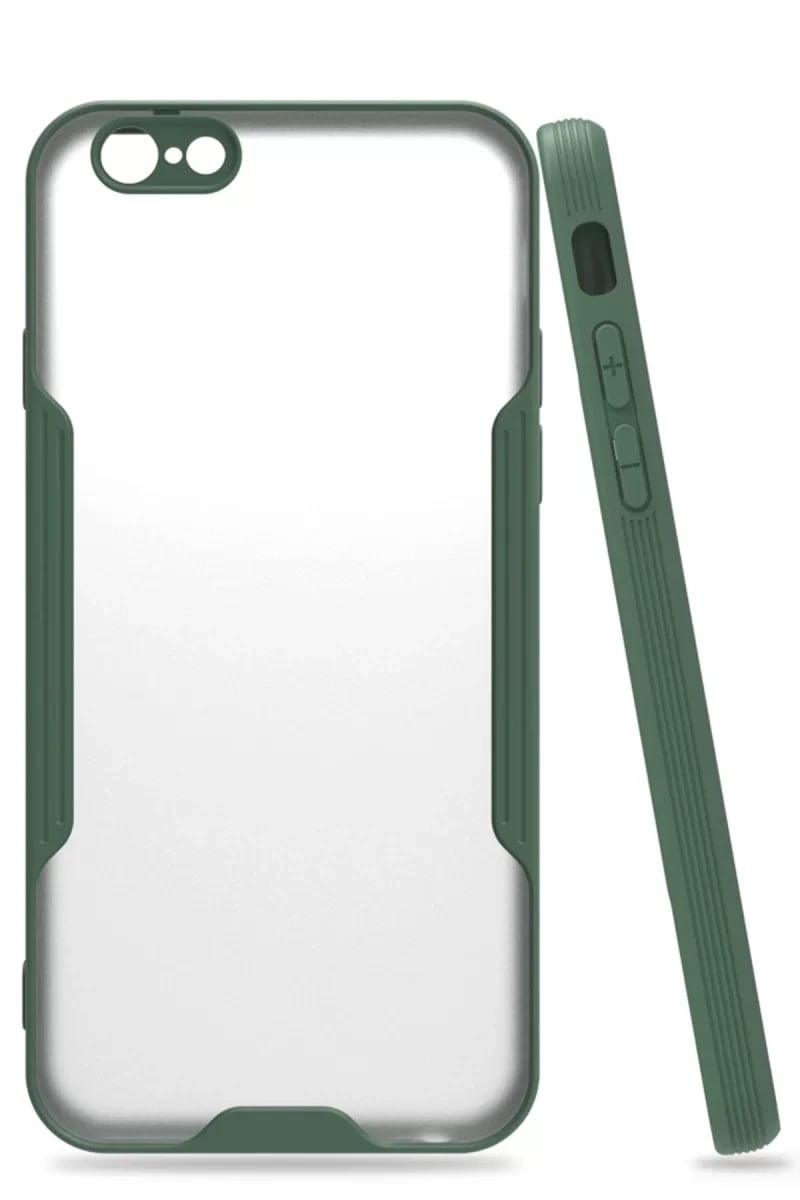Apple iPhone 6 Kılıf Platin Silikon - Yeşil
