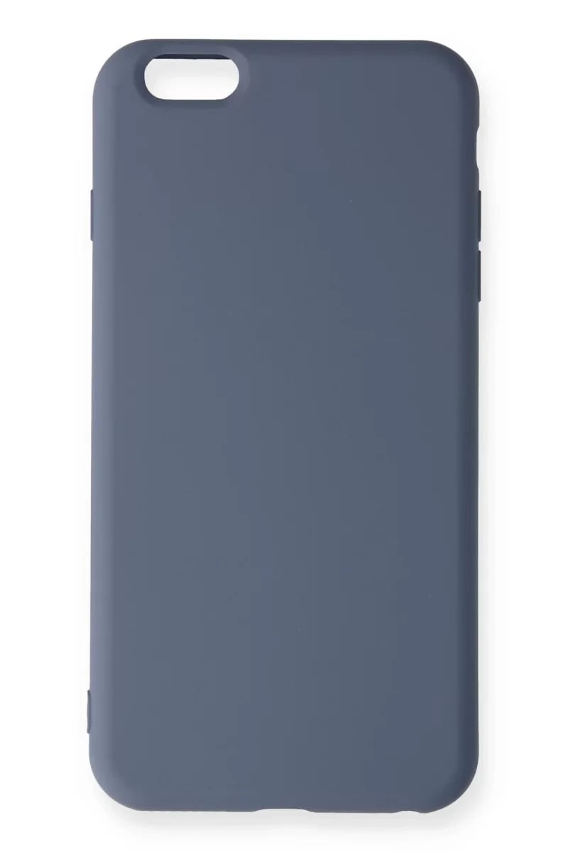 Apple iPhone 6 Plus Kılıf Nano içi Kadife Silikon - Gri