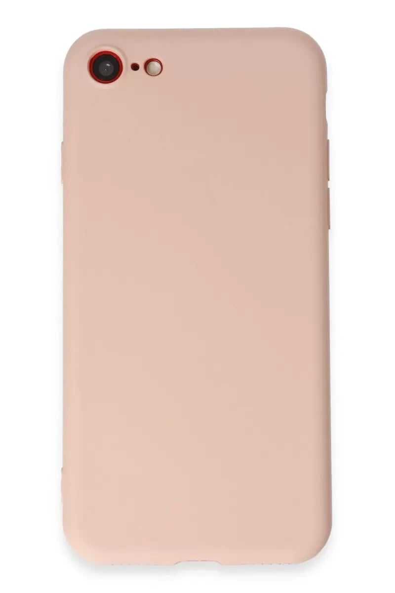 Apple iPhone 7 Kılıf First Silikon - Pudra