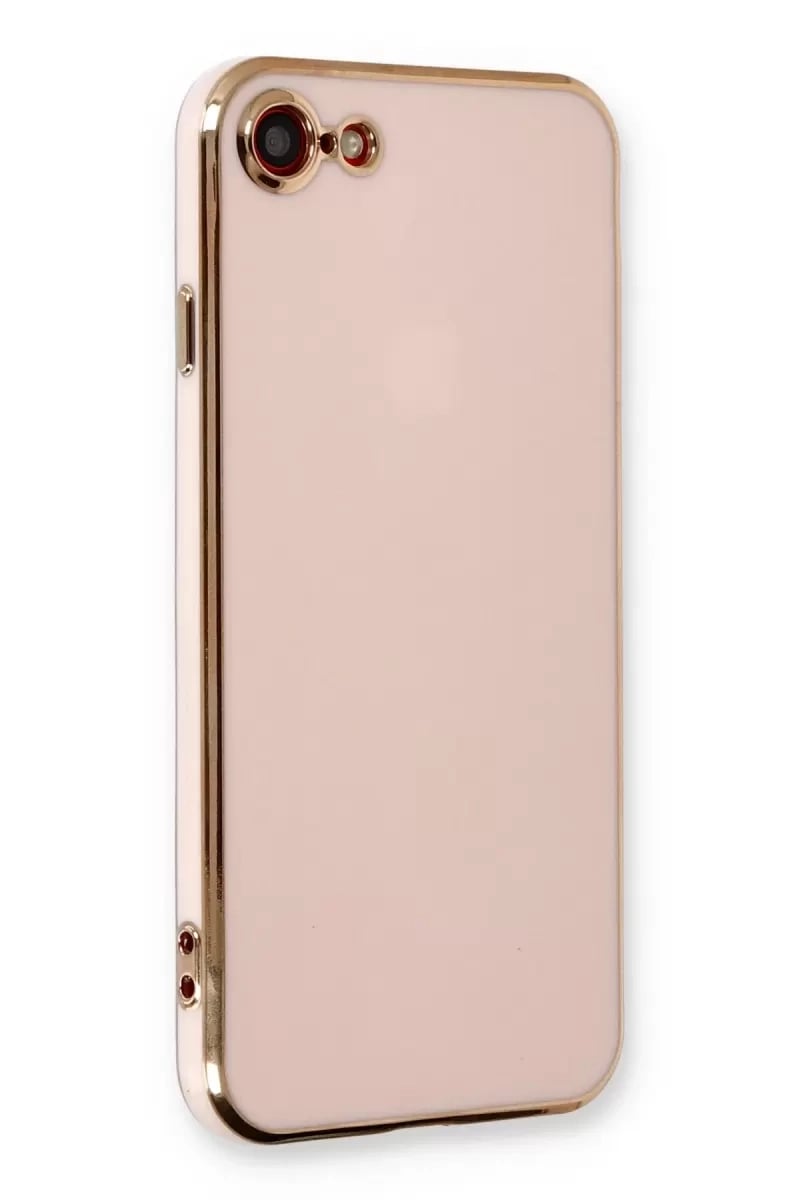 Apple iPhone 7 Kılıf Volet Silikon - Pembe