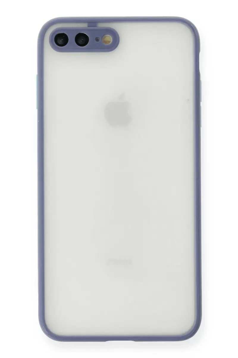 Apple iPhone 7 Plus Kılıf Montreal Silikon Kapak - Gri