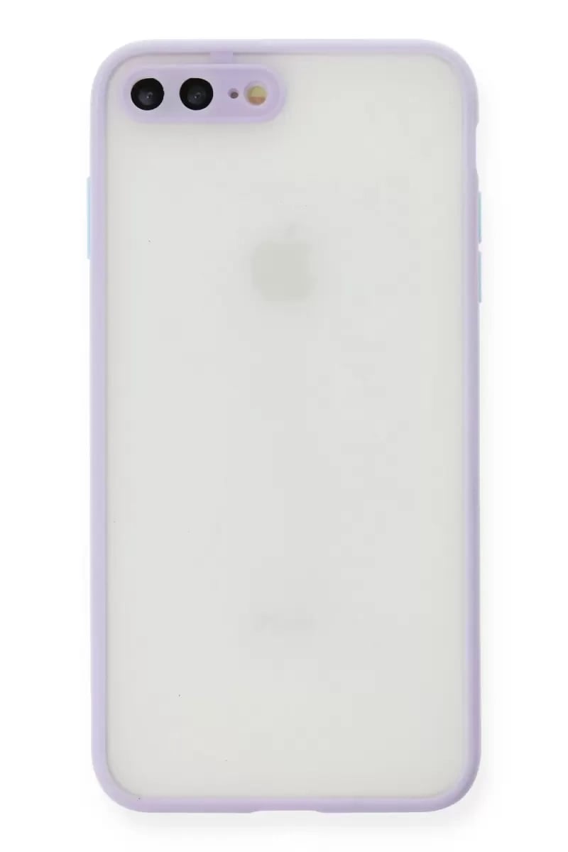 Apple iPhone 7 Plus Kılıf Montreal Silikon Kapak - Mor