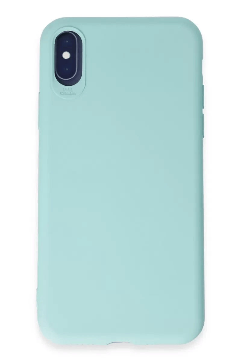 Apple iPhone X Kılıf First Silikon - Turkuaz