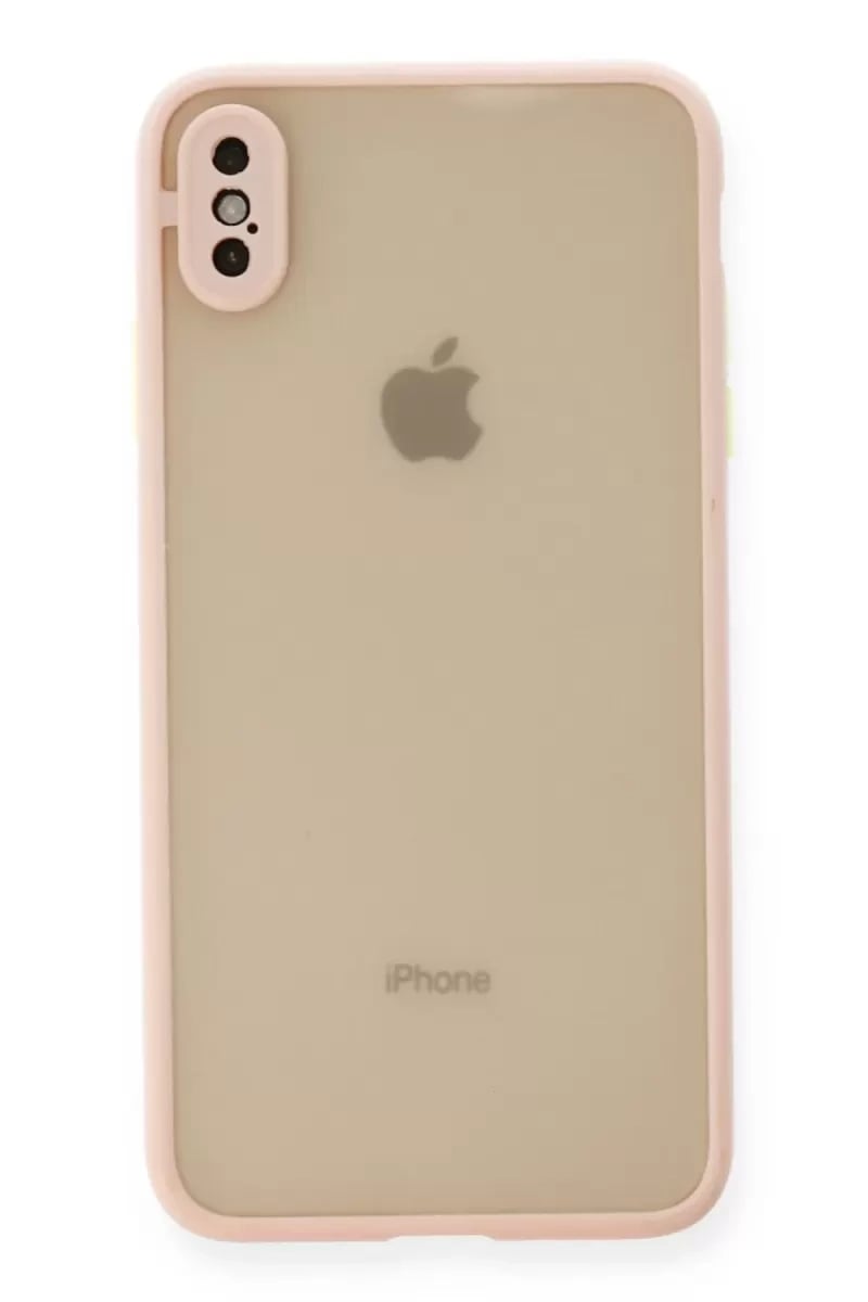 Apple iPhone X Kılıf Montreal Silikon Kapak - Pembe