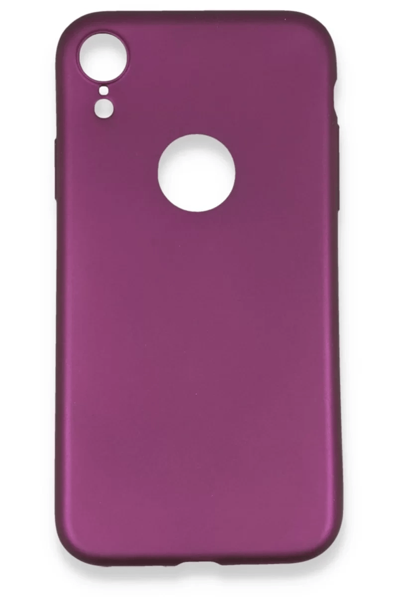 Apple iPhone XR Kılıf First Silikon - Mürdüm