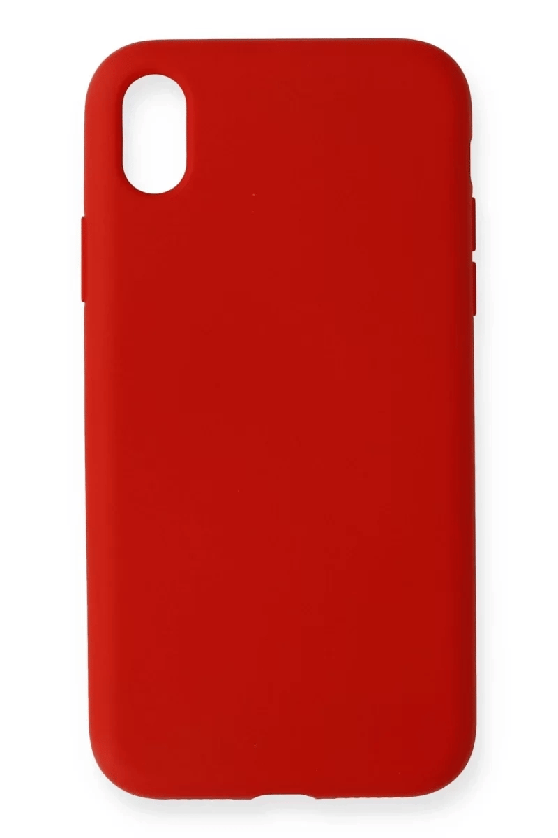 Apple iPhone XR Kılıf Nano içi Kadife Silikon - Kırmızı