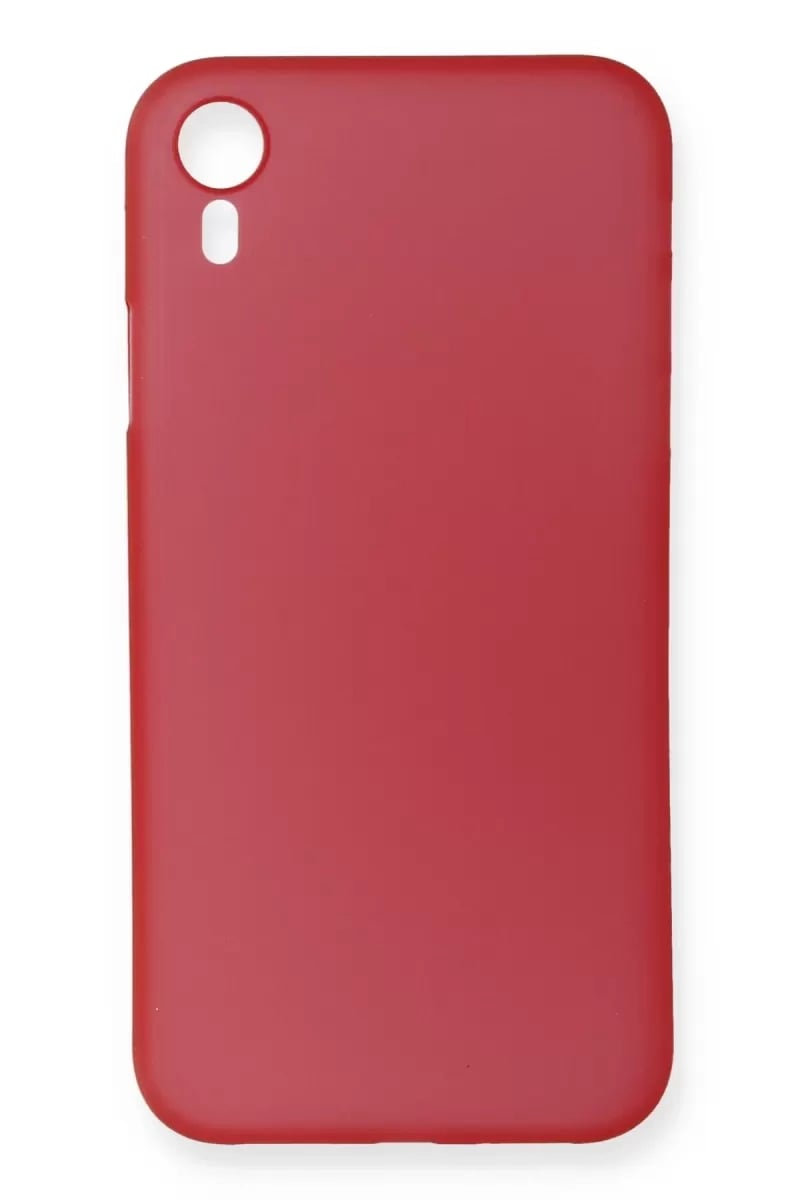Apple iPhone XR Kılıf PP Ultra İnce Kapak - Kırmızı