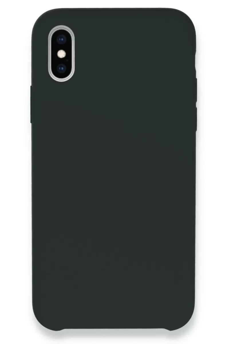 Apple iPhone XS Max Kılıf Lansman Legant Silikon - Koyu Yeşil