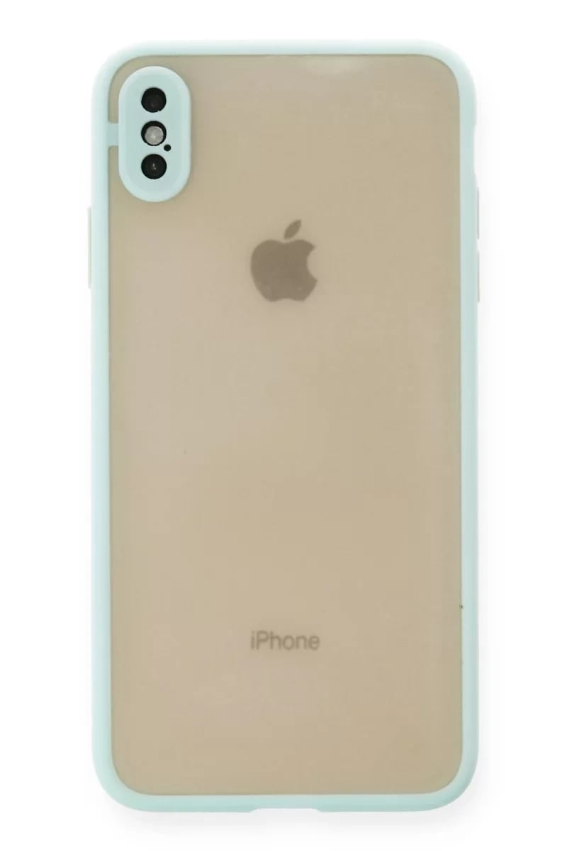 Apple iPhone XS Max Kılıf Montreal Silikon Kapak - Turkuaz