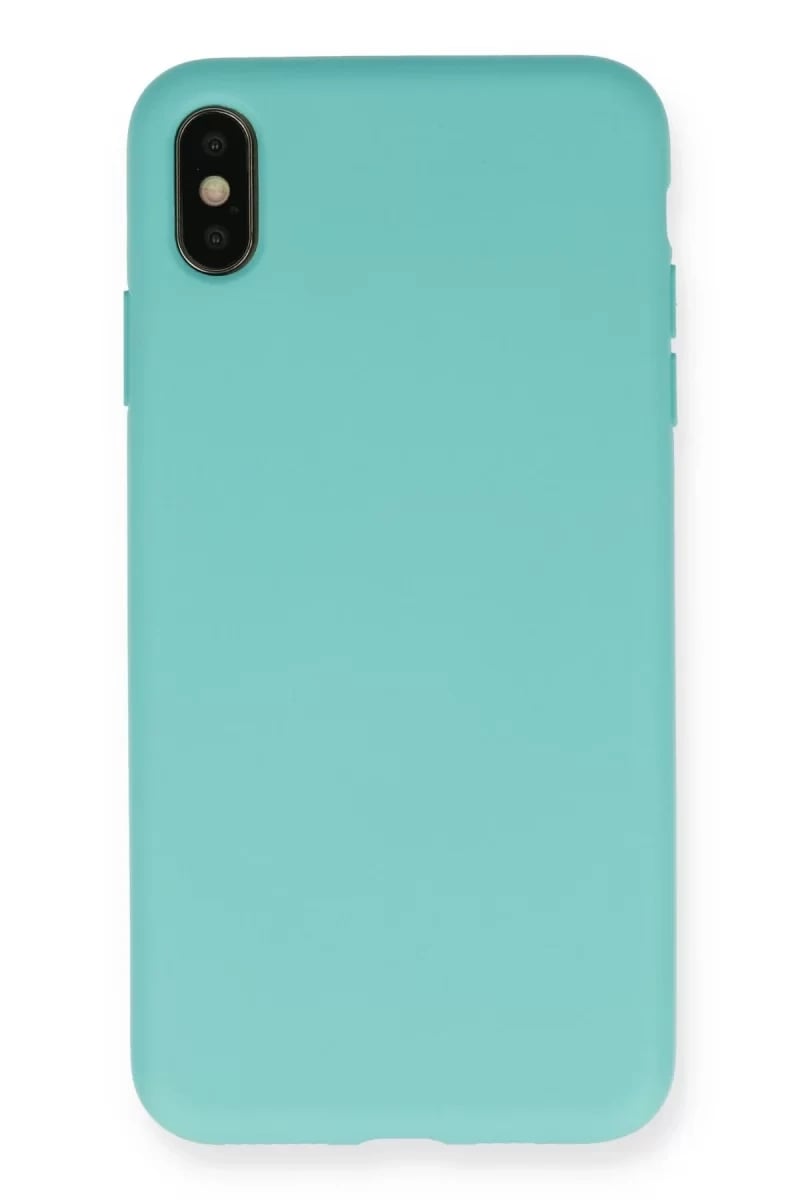 Apple iPhone XS Max Kılıf Nano içi Kadife Silikon - Turkuaz