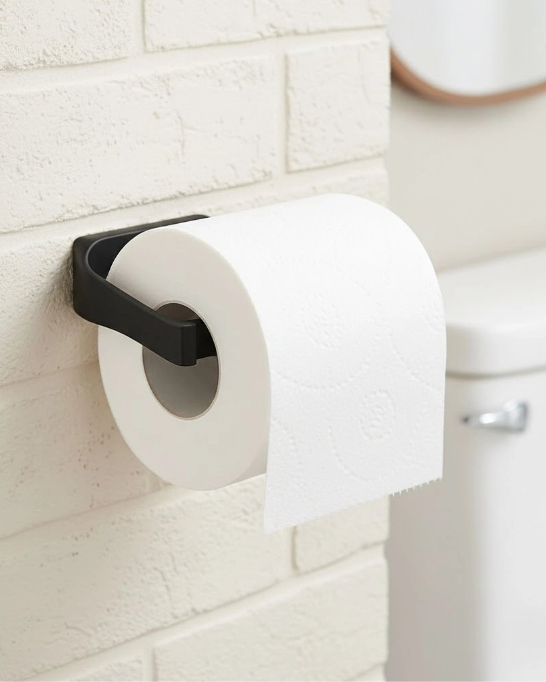 Duvara Monte Siyah Peçetelik Minimal Banyo Aksesuarı