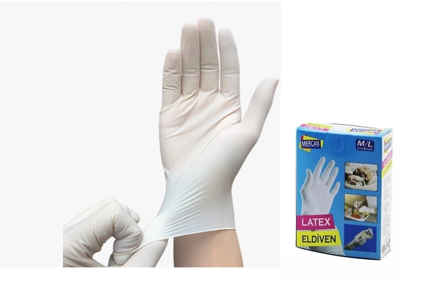 Eldiven Latex Eldiven Muayene Eldiveni S/M