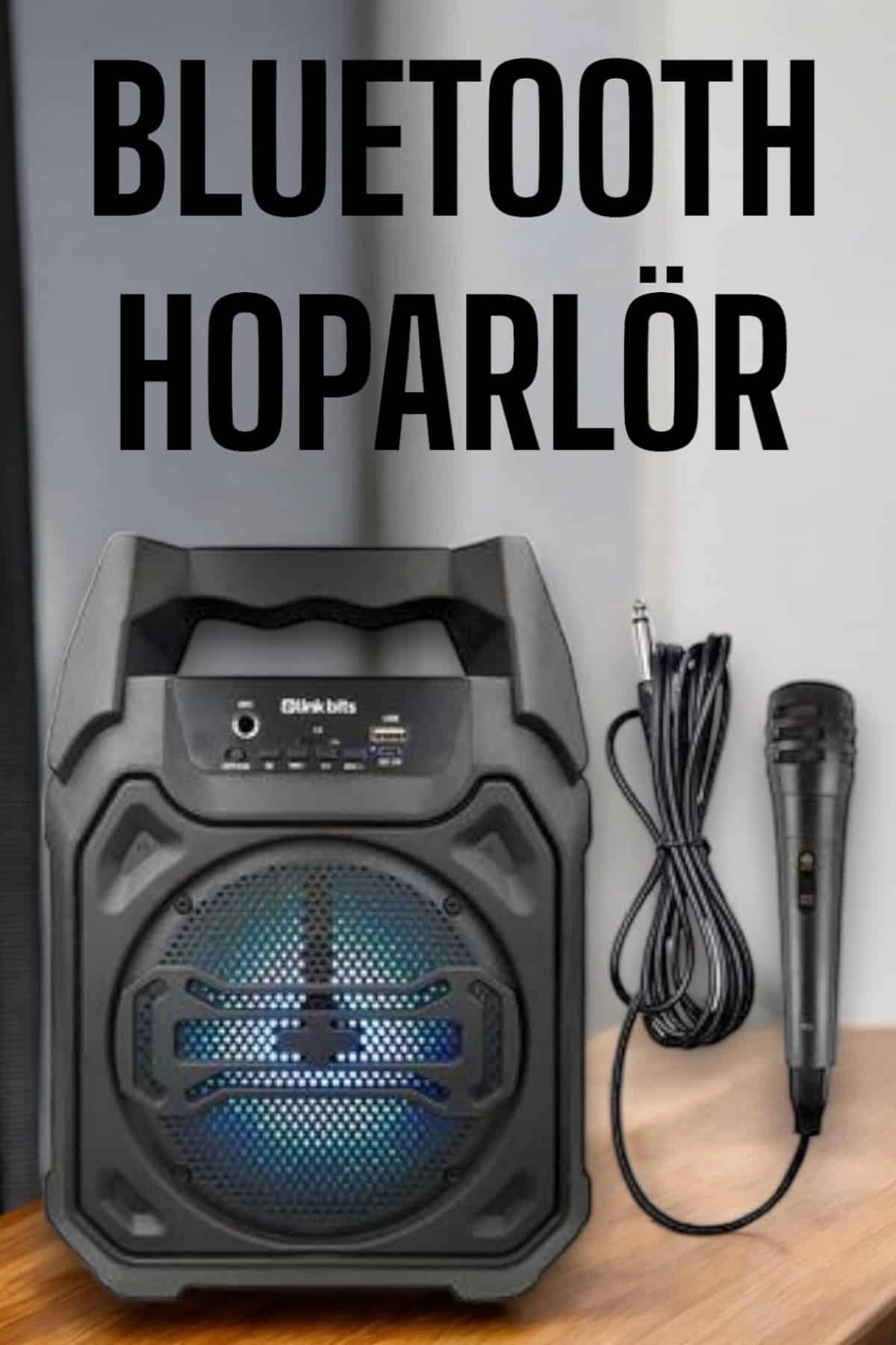 Güçlü ve Şarj Edilebilir Bluetooth Hoparlör 6.5 İnç