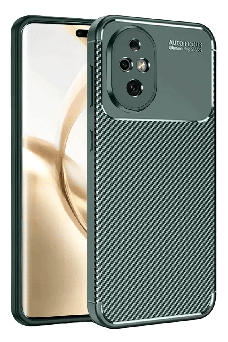 Honor 200 Kılıf Auto Focus Karbon Kapak - Koyu Yeşil