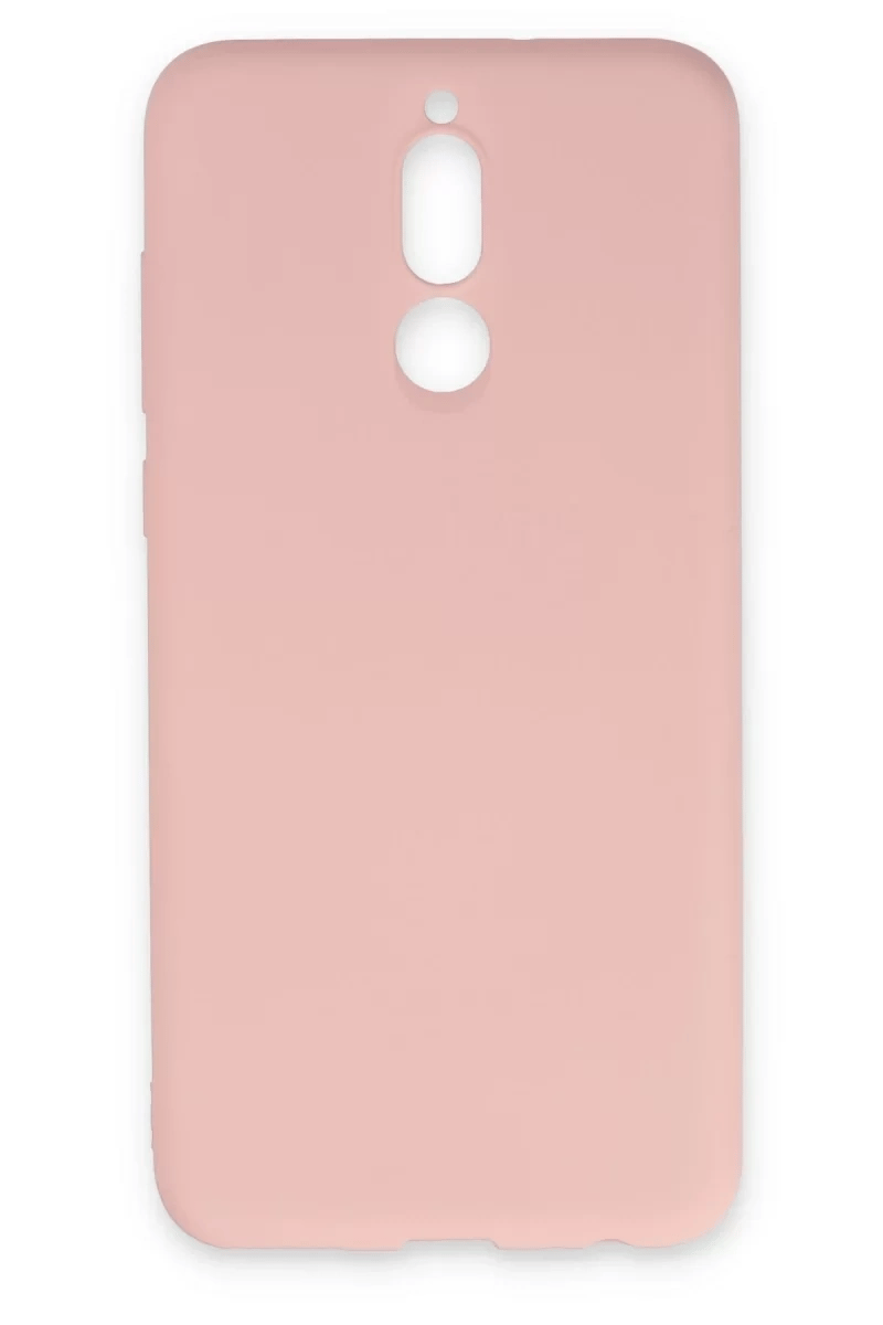Huawei Mate 10 Lite Kılıf Nano içi Kadife Silikon - Pudra
