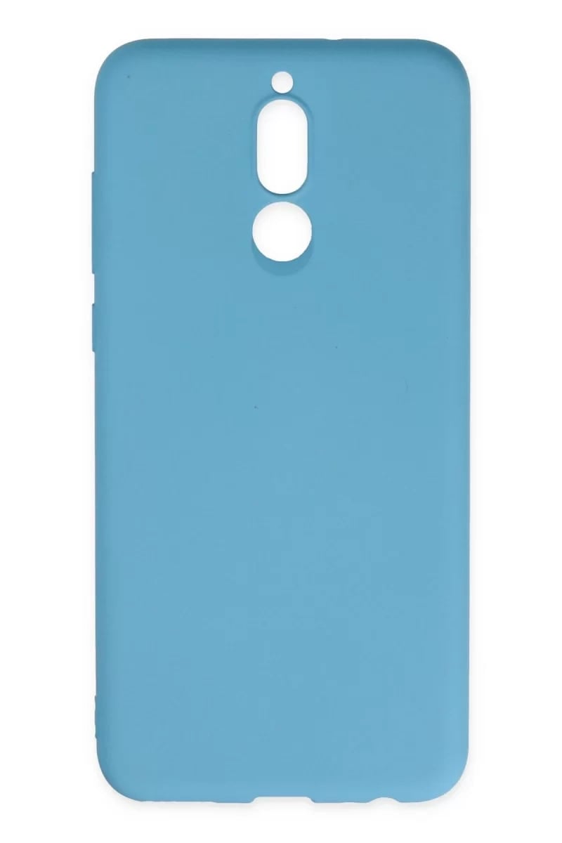 Huawei Mate 10 Lite Kılıf Nano içi Kadife Silikon - Mavi